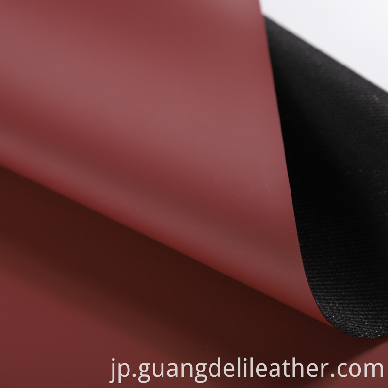 Soft Hand Feeling Pvc Synthetic Leather